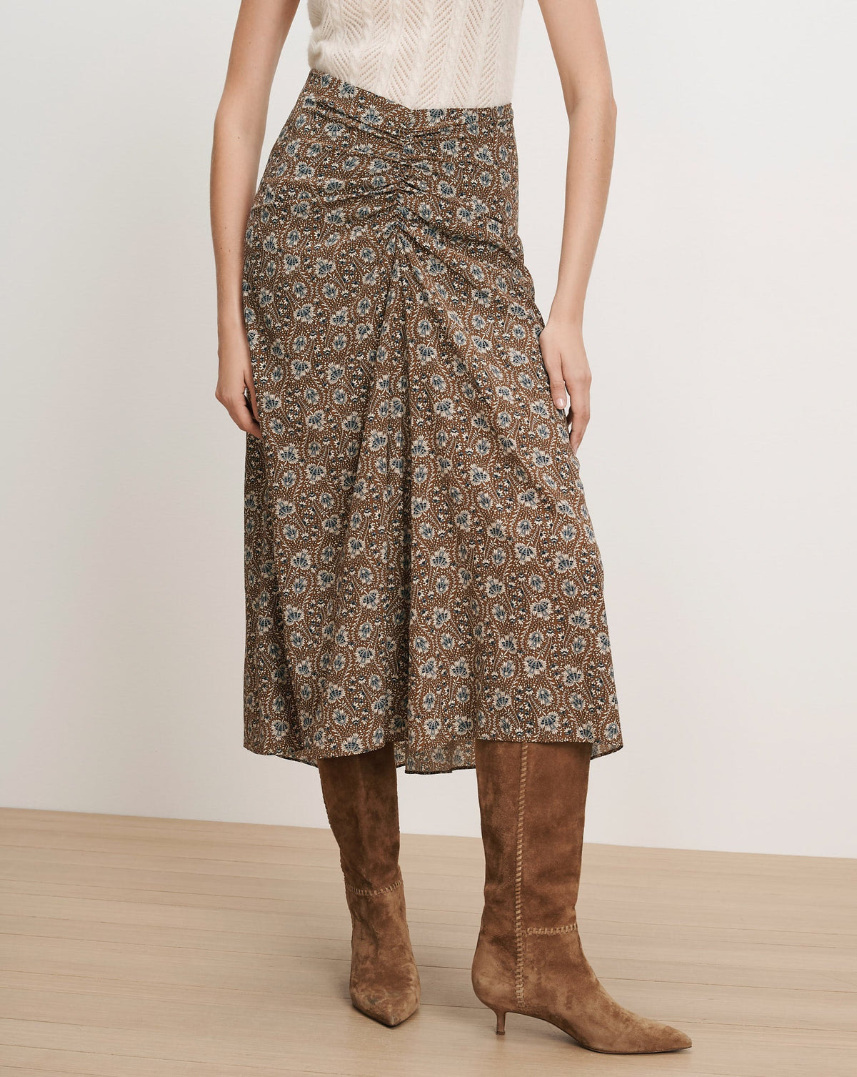 Limani Floral Midi Skirt
