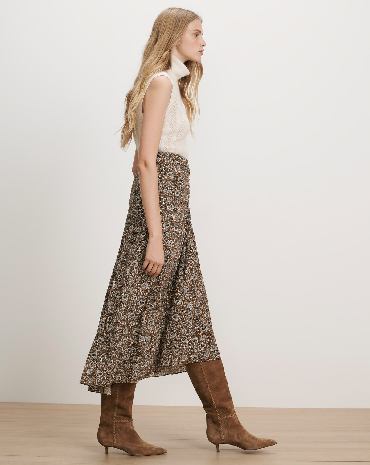 Limani Floral Midi Skirt