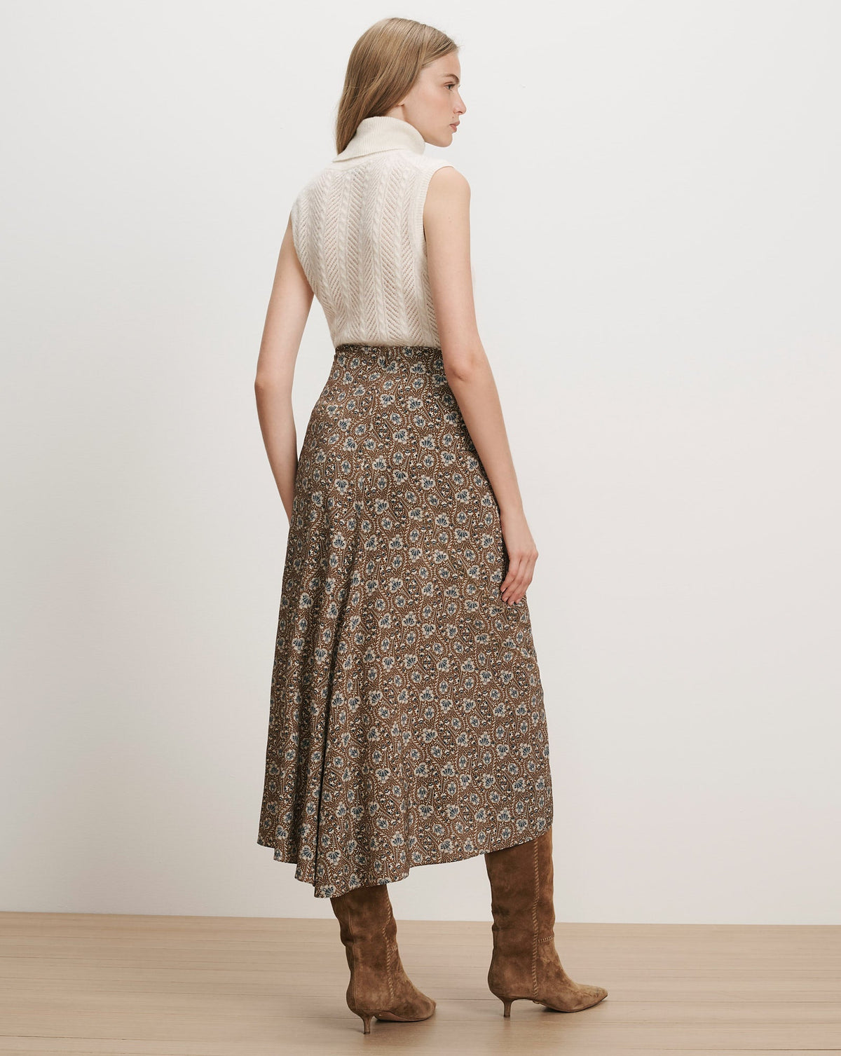 Limani Floral Midi Skirt