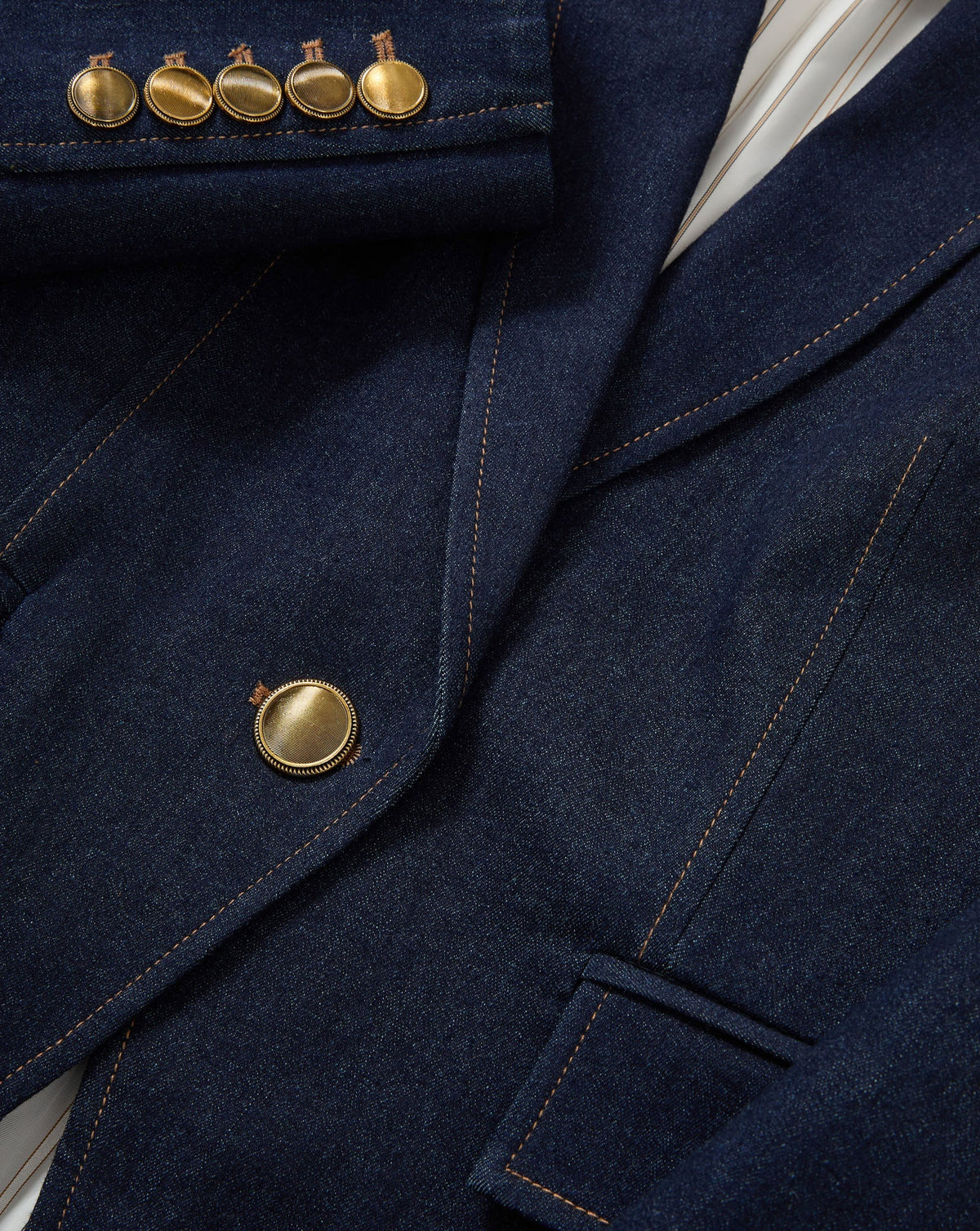 Miller Denim Single-Breasted Dickey Jacket