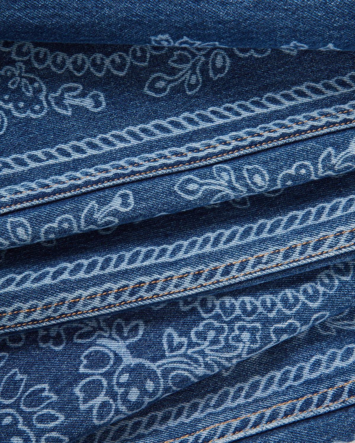 Taylor Bandana Wide-Leg Jean