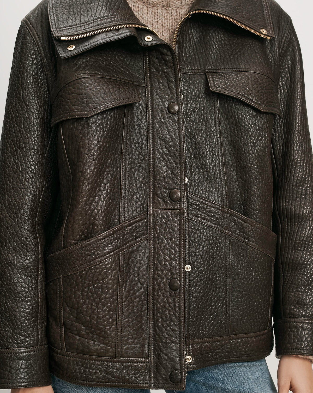 Silversmith Leather Dickey Jacket