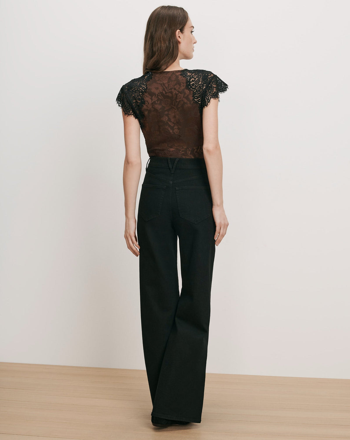 Pascaline Lace-Trimmed Top