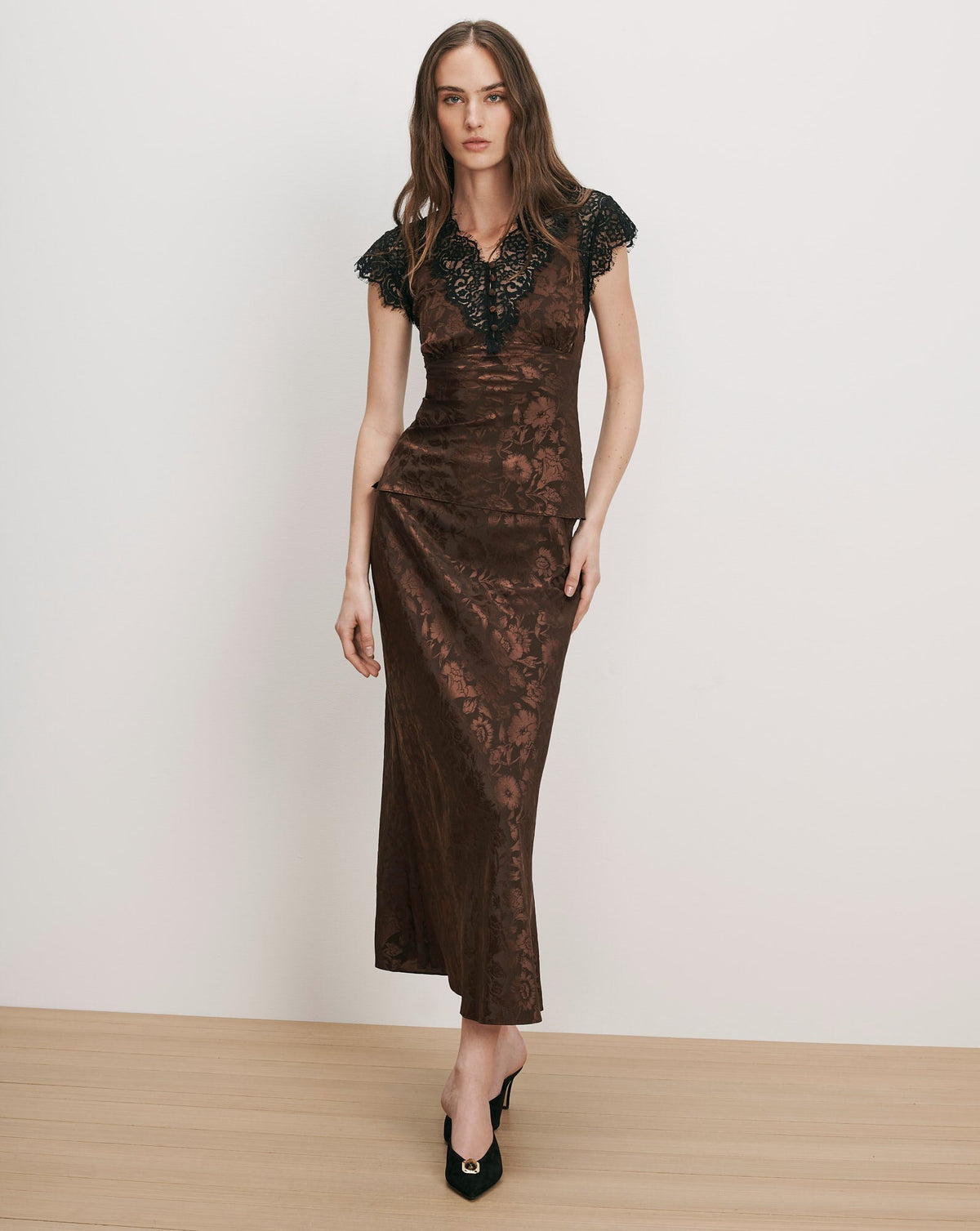 Pascaline Lace-Trimmed Top