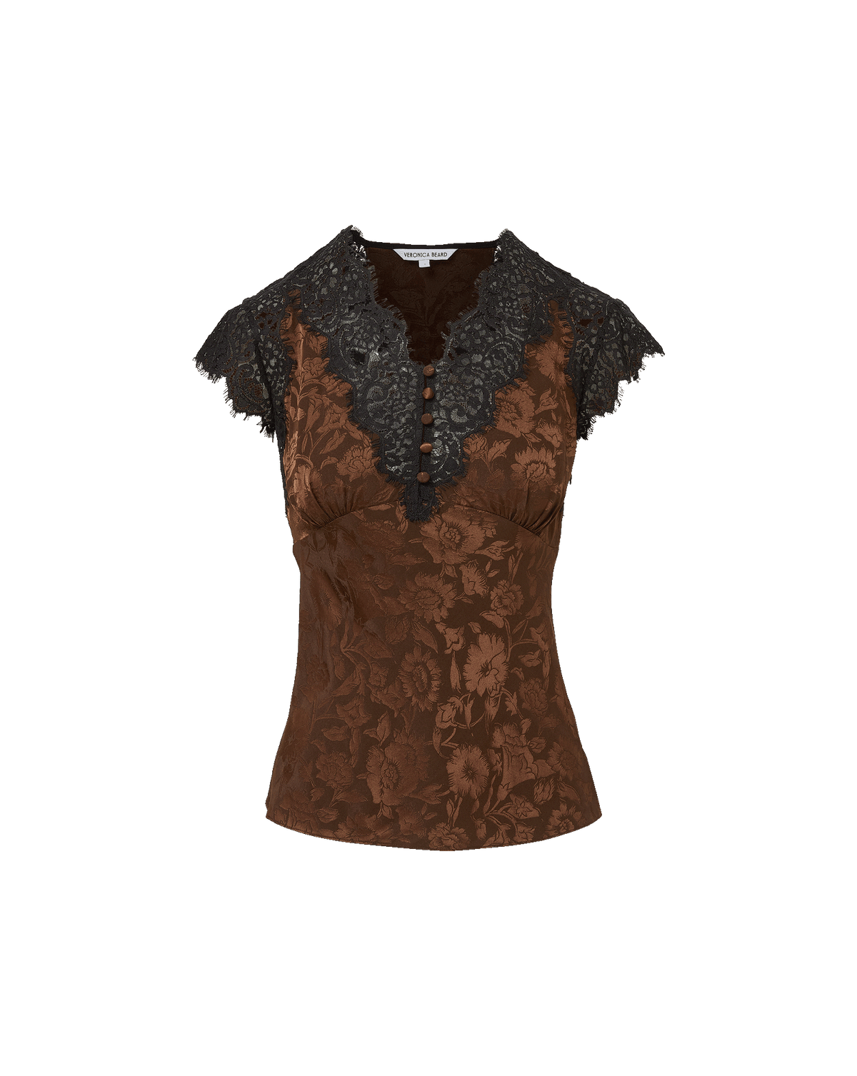 Pascaline Lace-Trimmed Top