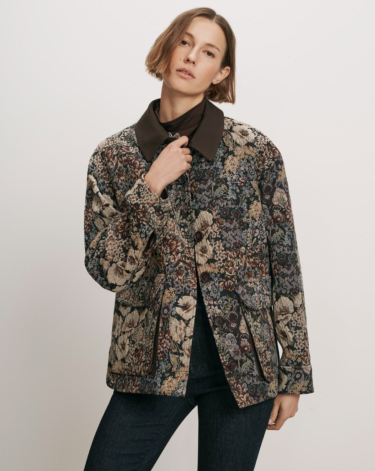 Blake Brocade Coat