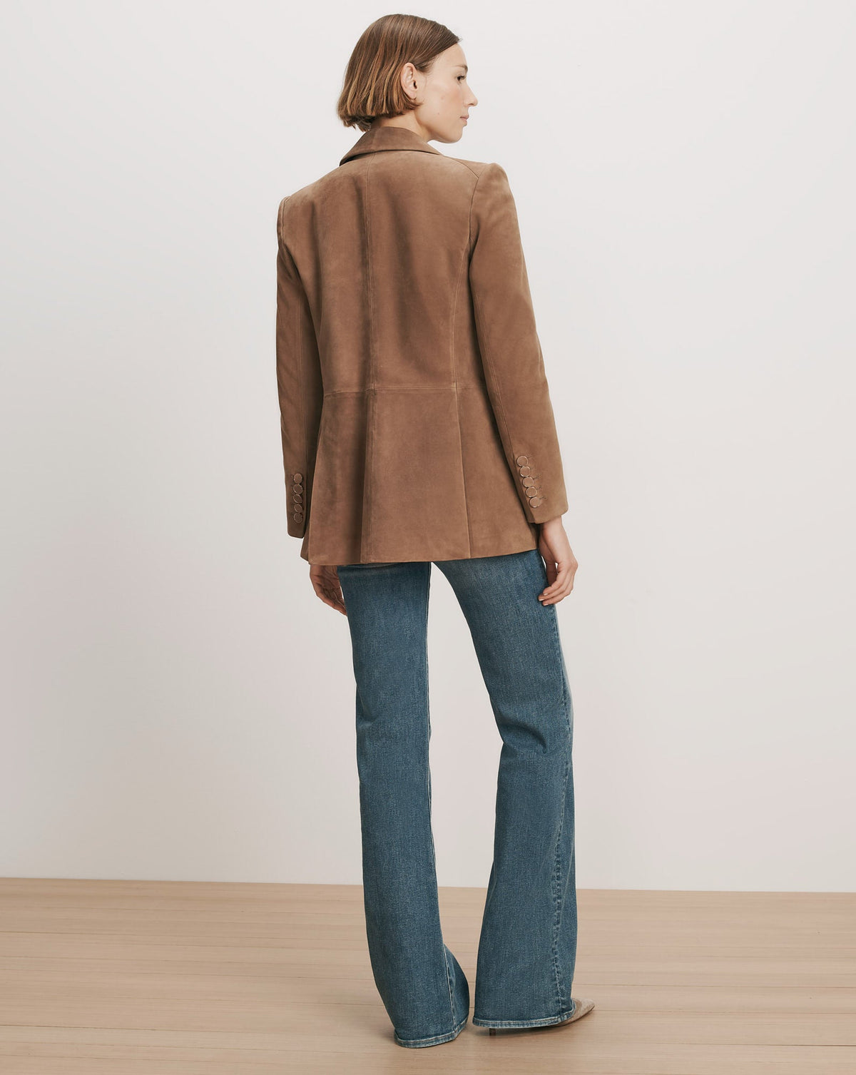 Oria Suede Dickey Jacket
