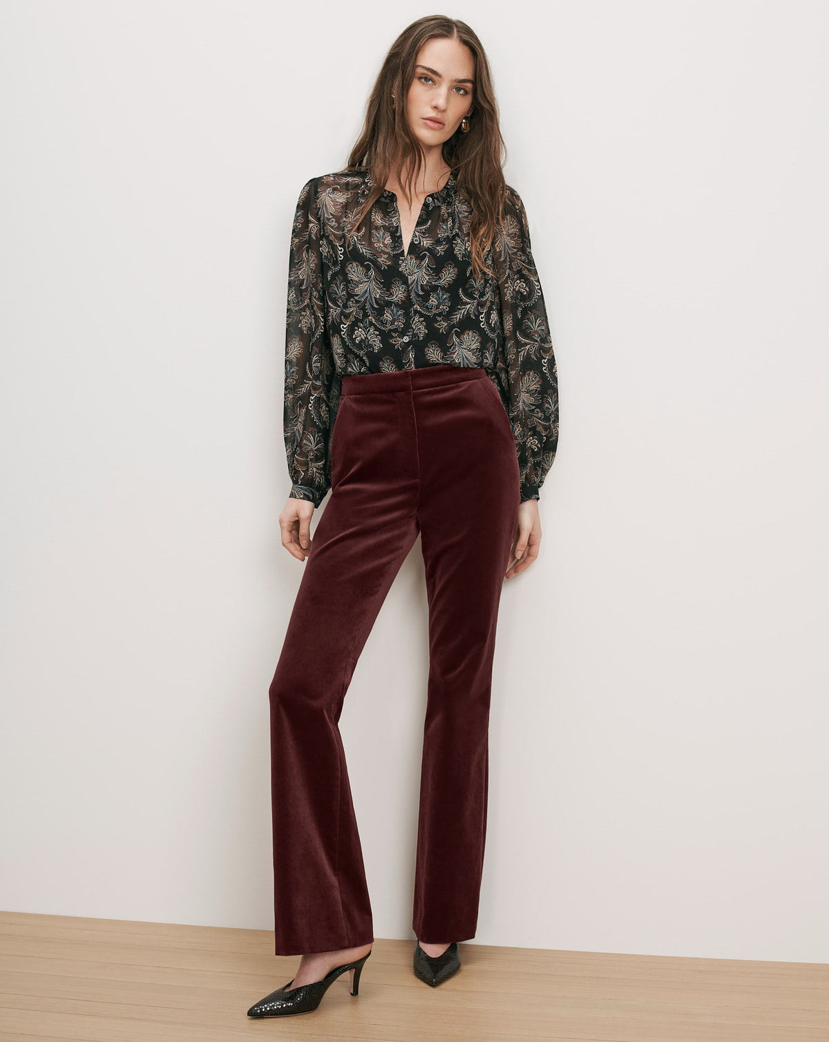 Gracie Velvet Flare Pant