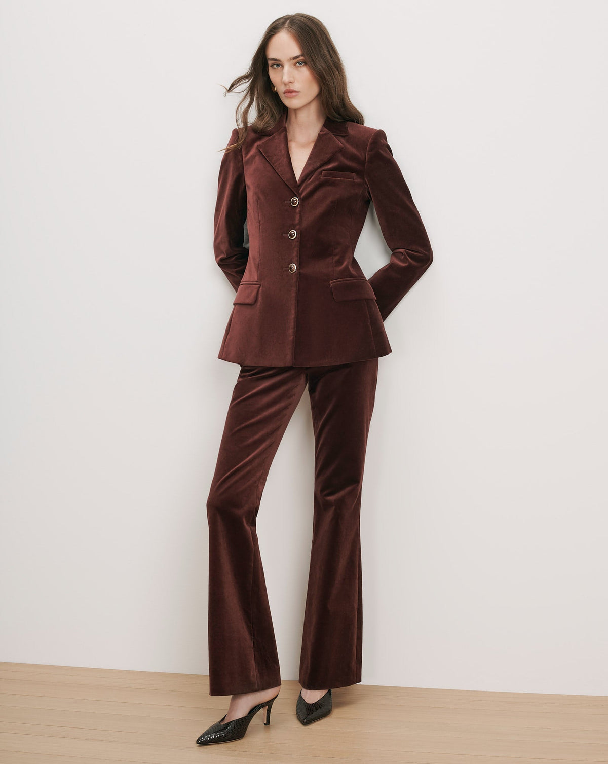 Gracie Velvet Flare Pant