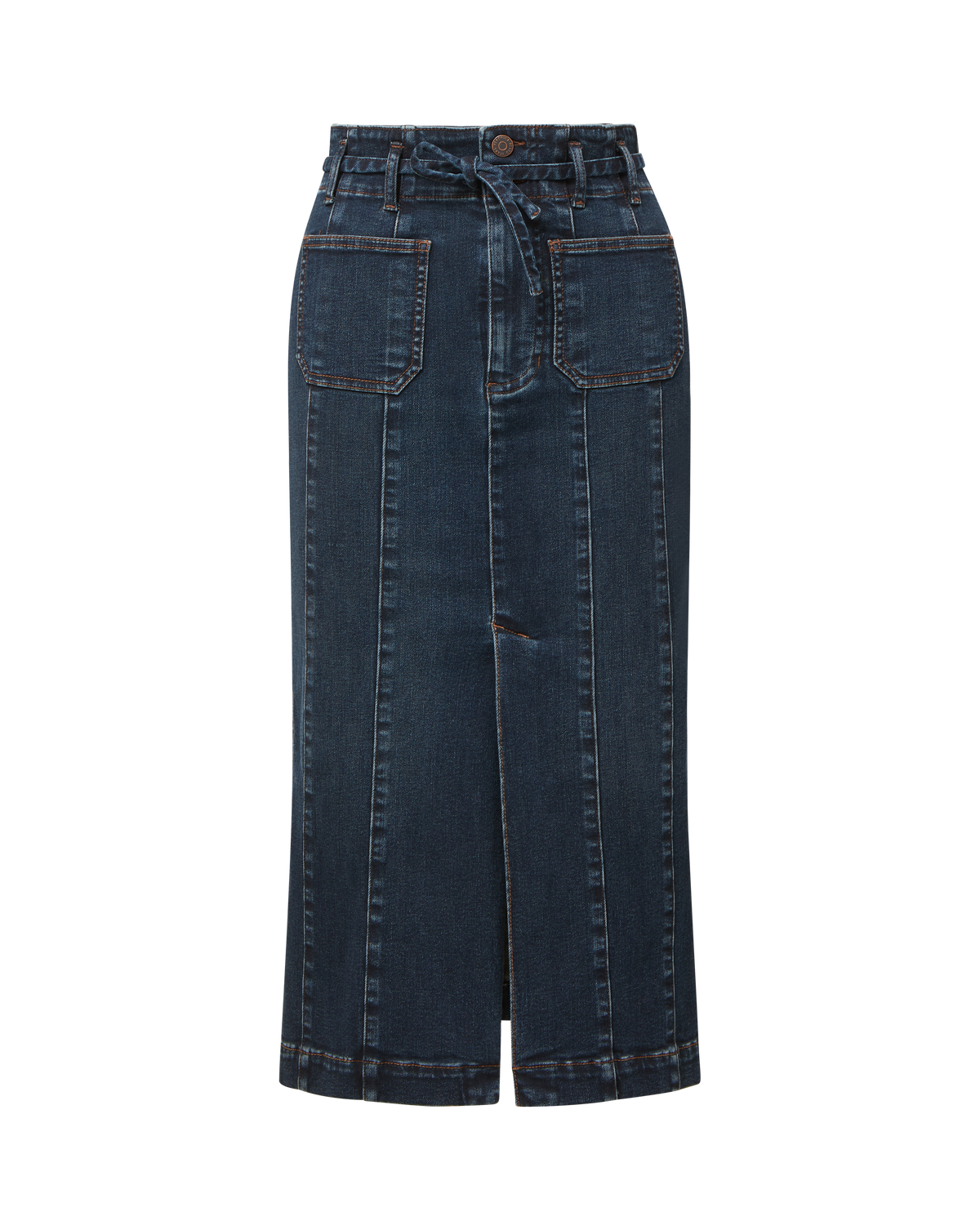 Pavana Denim Midi Skirt