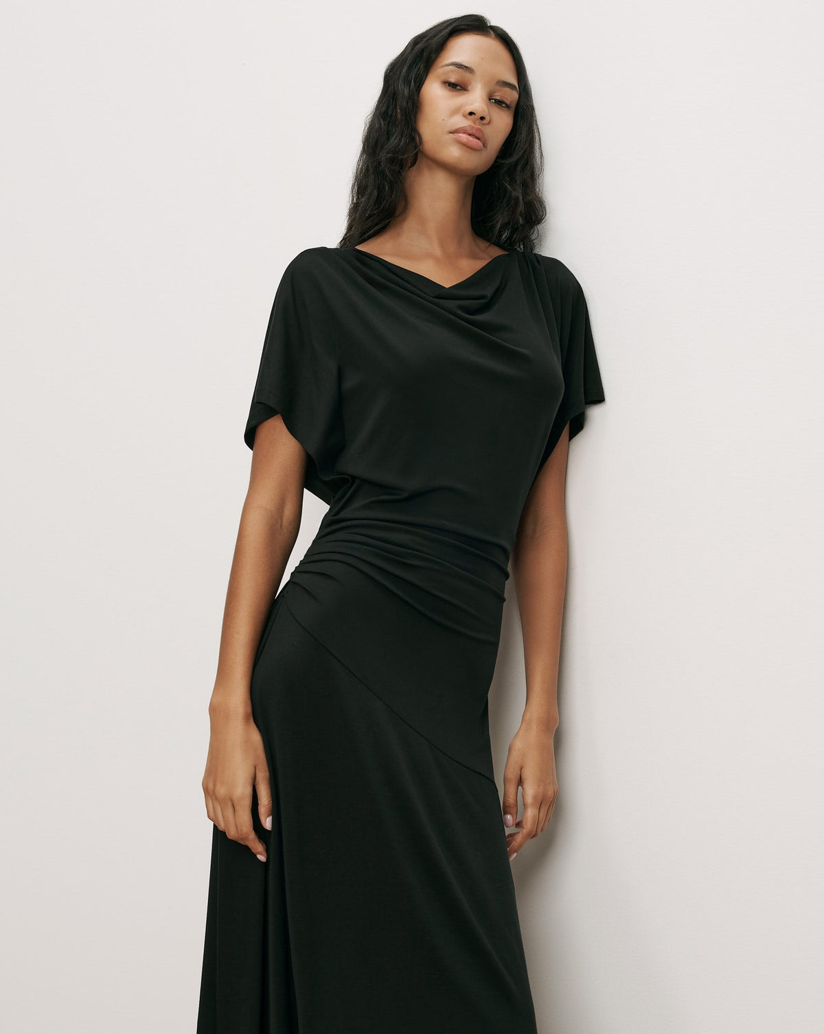 Lila Ruched Midi Dress