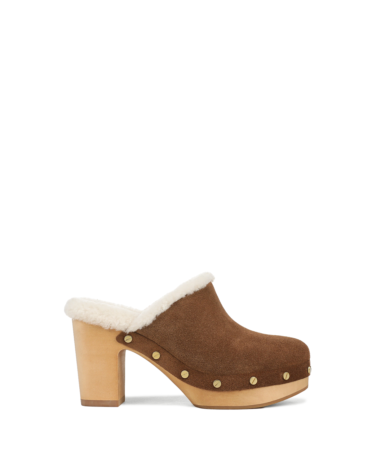 Larken Shearling Platform Clog