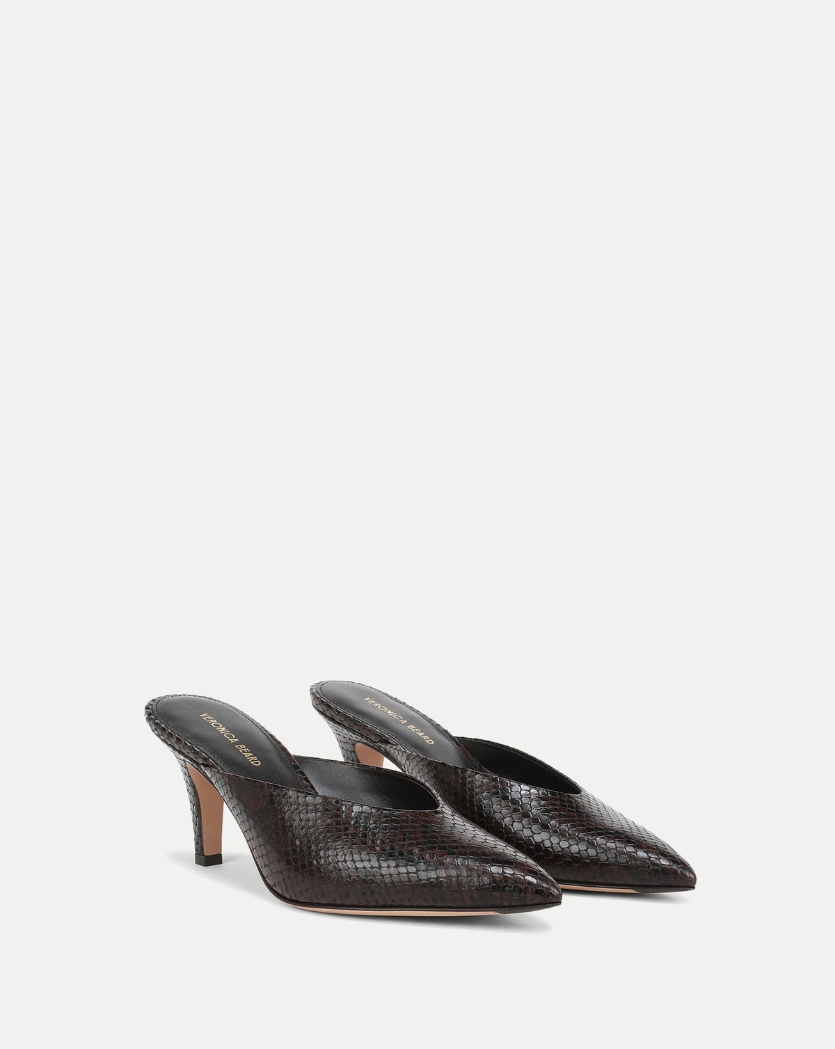 Rochelle Snake-Embossed Mule