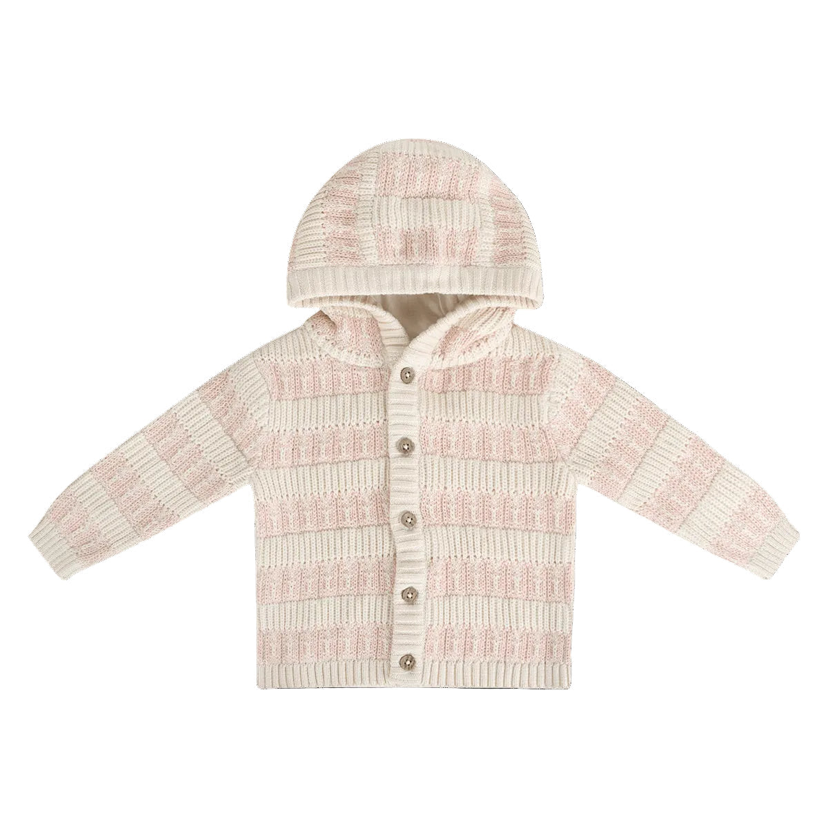 Viverano Organics Textured Knit Baby Hooded Jacket (Organic Cotton)