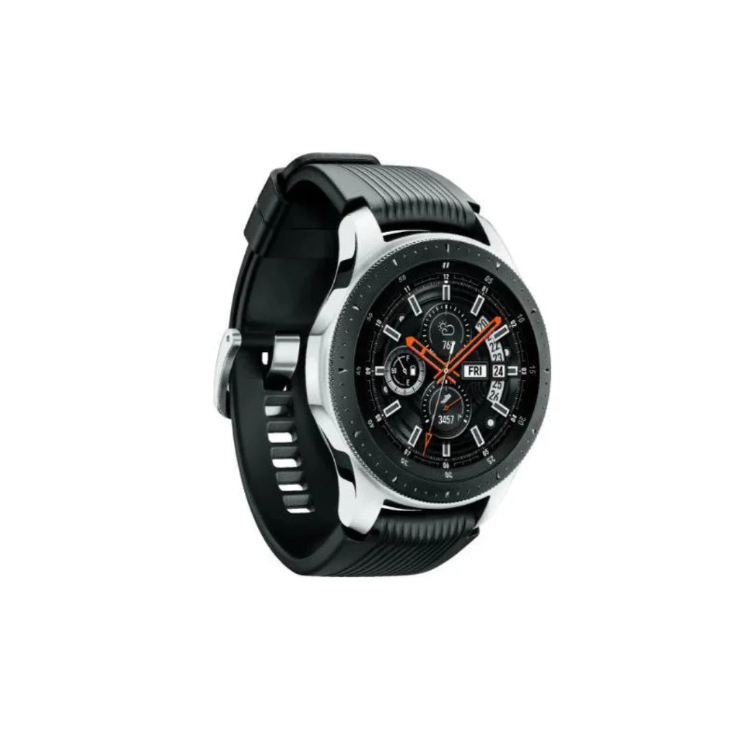Unlocked - Samsung Galaxy Watch 46mm Stainless Steel - Silver - SM-R805UZSAXAR