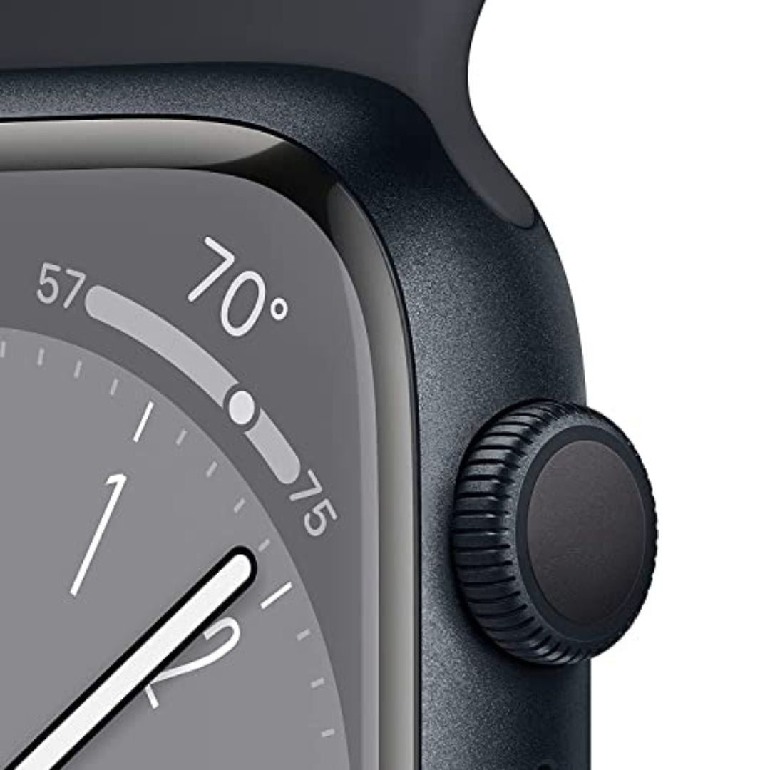 Apple Watch Series 8 [GPS, 41mm] - Midnight Aluminum Case with Midnight Sport Band, M/L