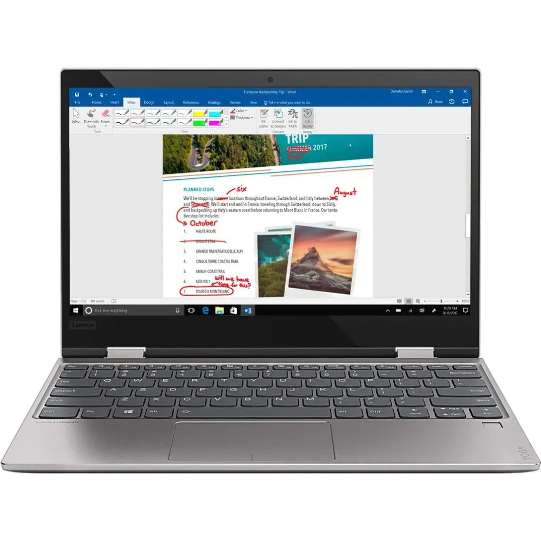 Lenovo Yoga 720 – 12.5" FHD Touchscreen – i3-7100U – 4GB RAM – 128GB SSD – Platinum – 81B5001HUS