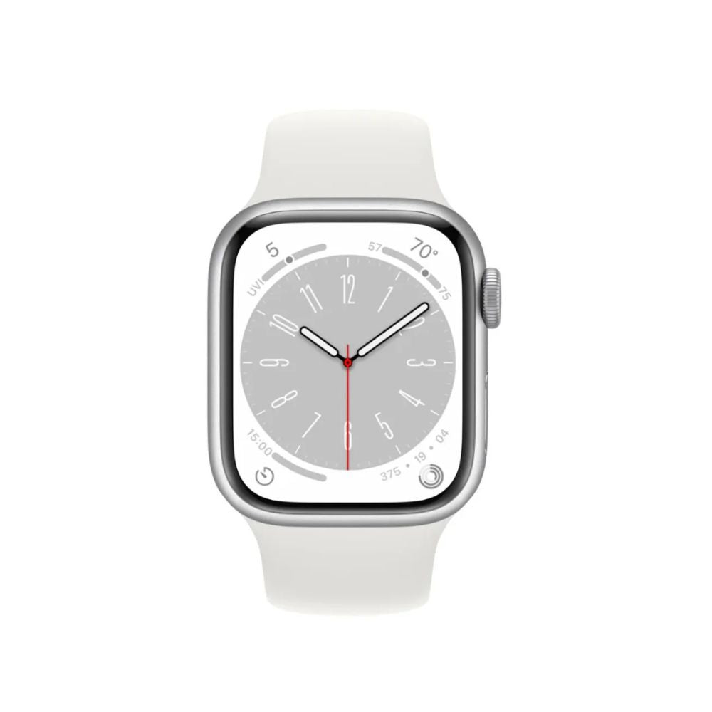 Apple Series 8 GPS+Cel 41mm Alum Case White Sport Band - White  M/L - MP4F3LL/A