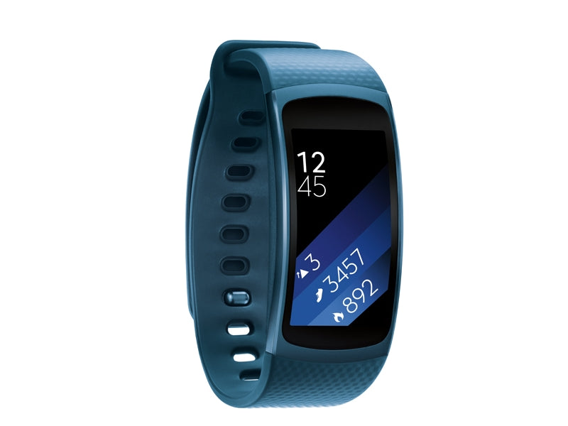 Samsung Gear Fit 2 Fitness Watch + Heart Rate (Large) - Blue - SM-R3600ZBAXAR