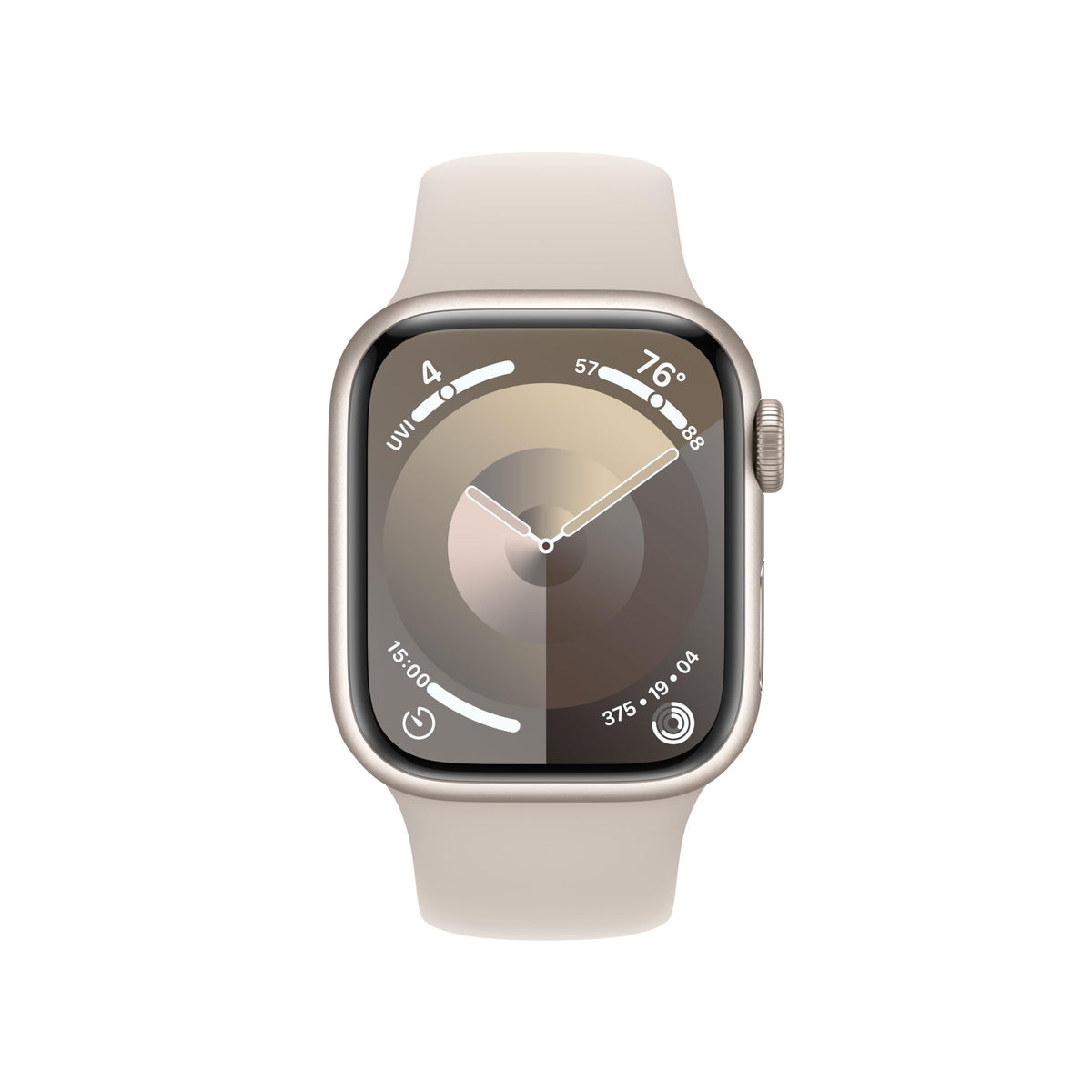 Apple Watch Series 9 (GPS + Cellular) 41mm Aluminum Case with Starlight Sport Band - S/M - Starlight - MRHN3LL/A