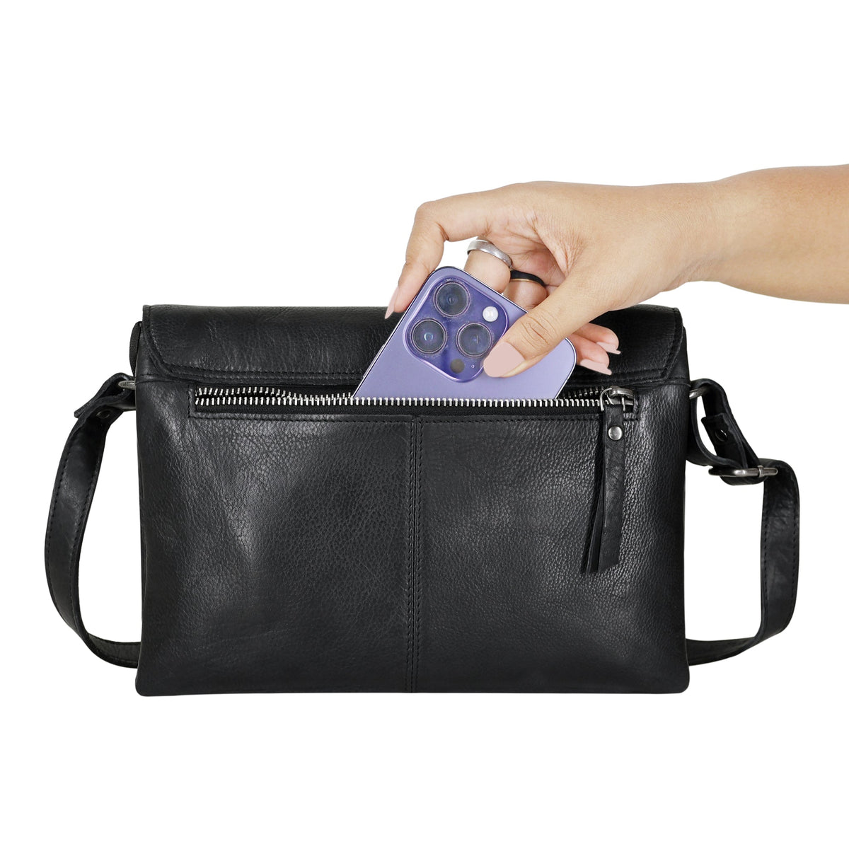 Marcus Leather Crossbody Bag