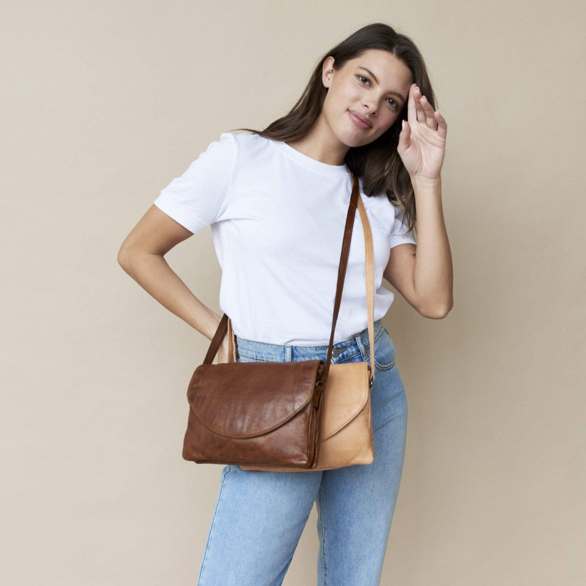 Marcus Leather Crossbody Bag