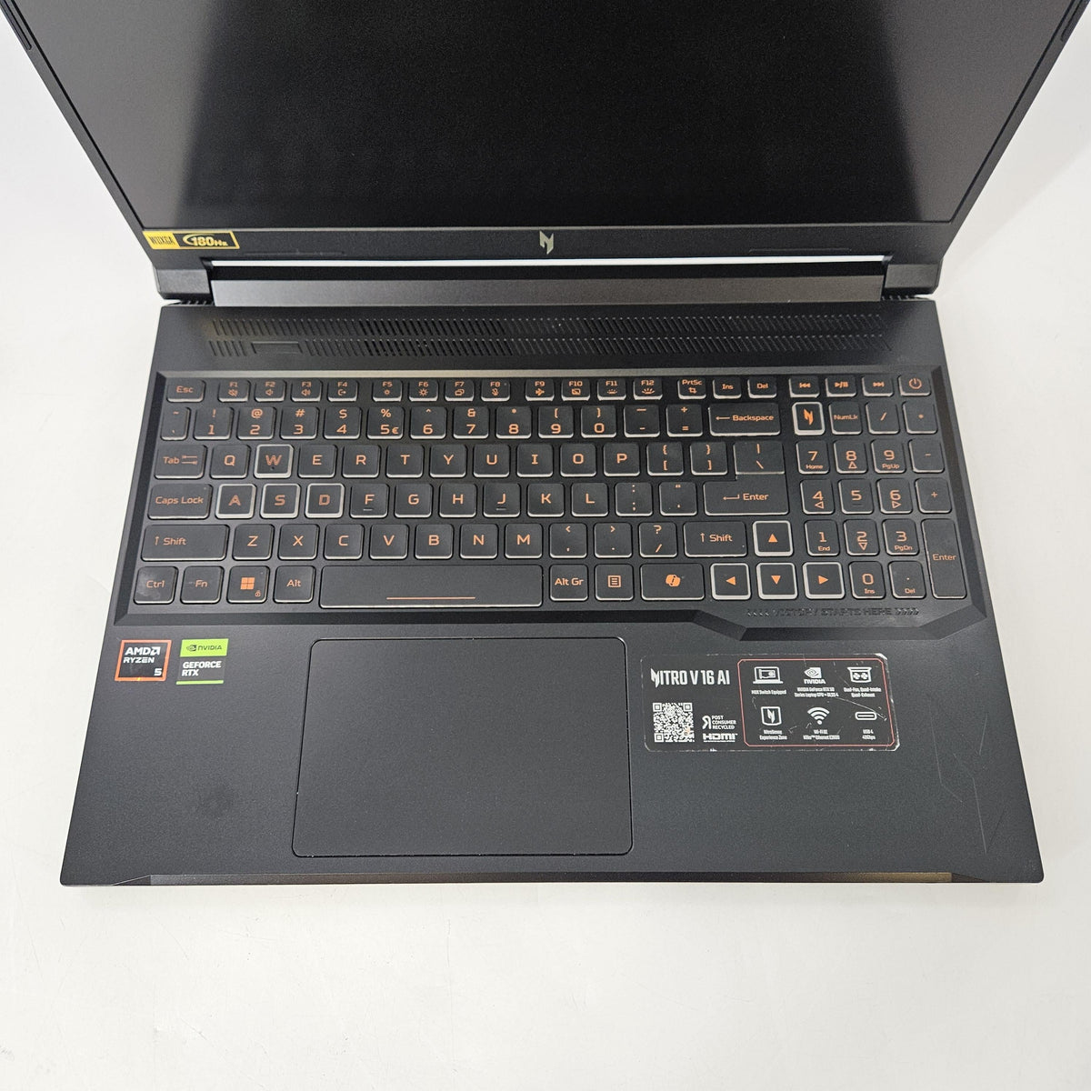 Acer Nitro V 16 AI Black 4.3 GHz AMD Ryzen 5 240 16GB RAM 512GB Solid