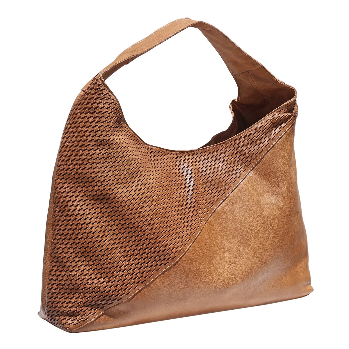 Lindsey Laser Leather Tote Bag