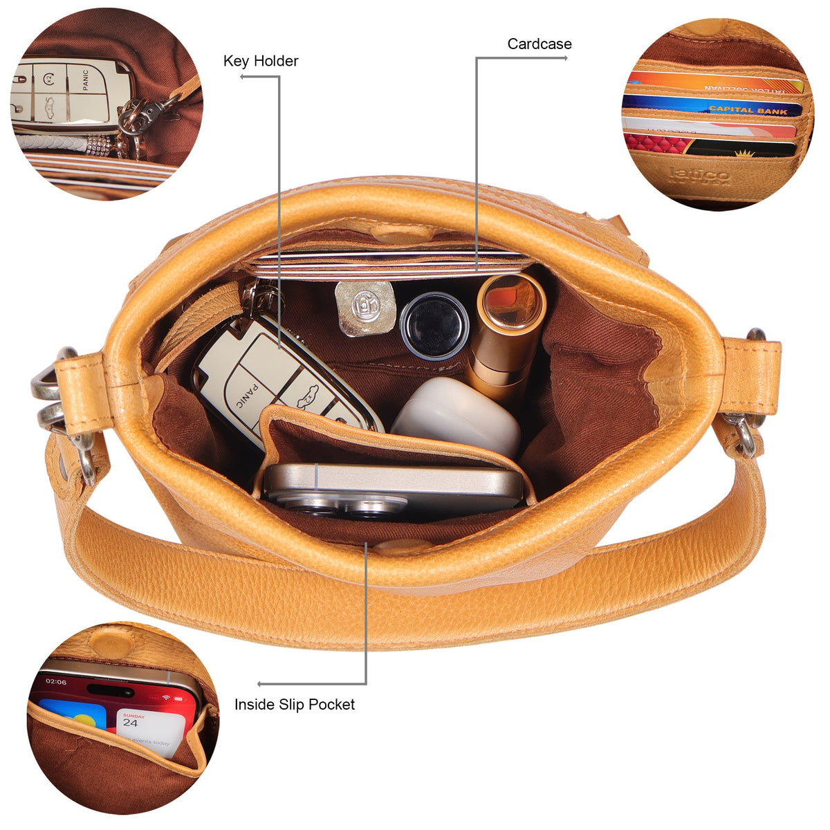 Fran Leather Crossbody