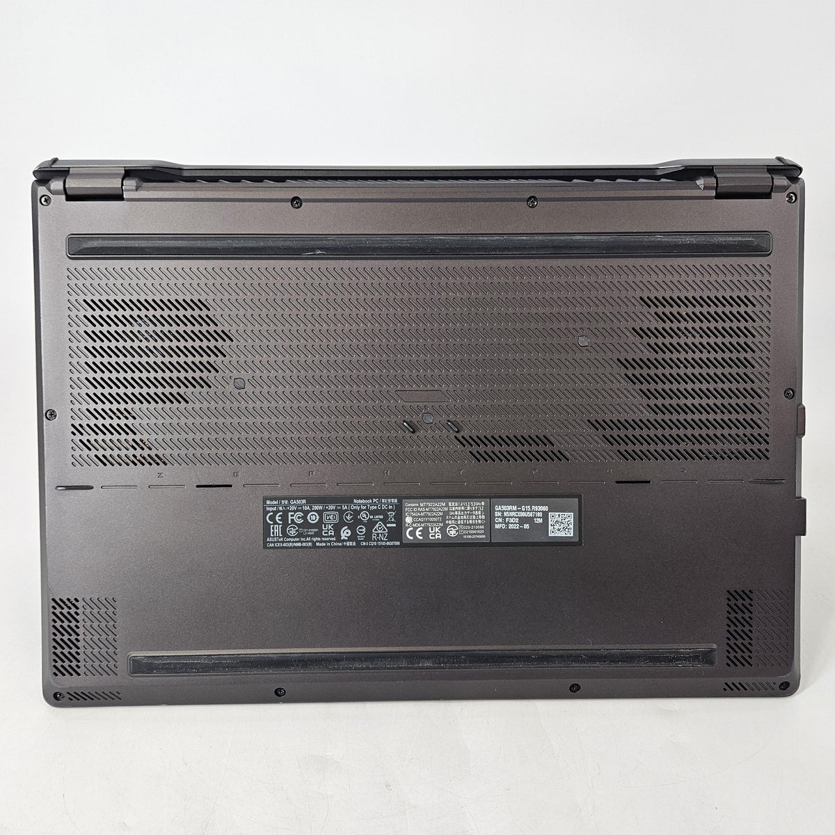 Asus ROG Zephyrus G15 GA503 15.6 Black 3.3 GHz AMD Ryzen 9 6900HS