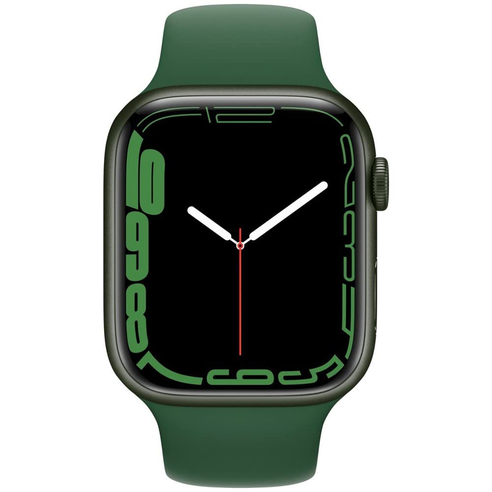 Apple Watch Series 7 (GPS, 41MM) - Green Aluminum Case with Clover Sport Band - MKN03LL/A