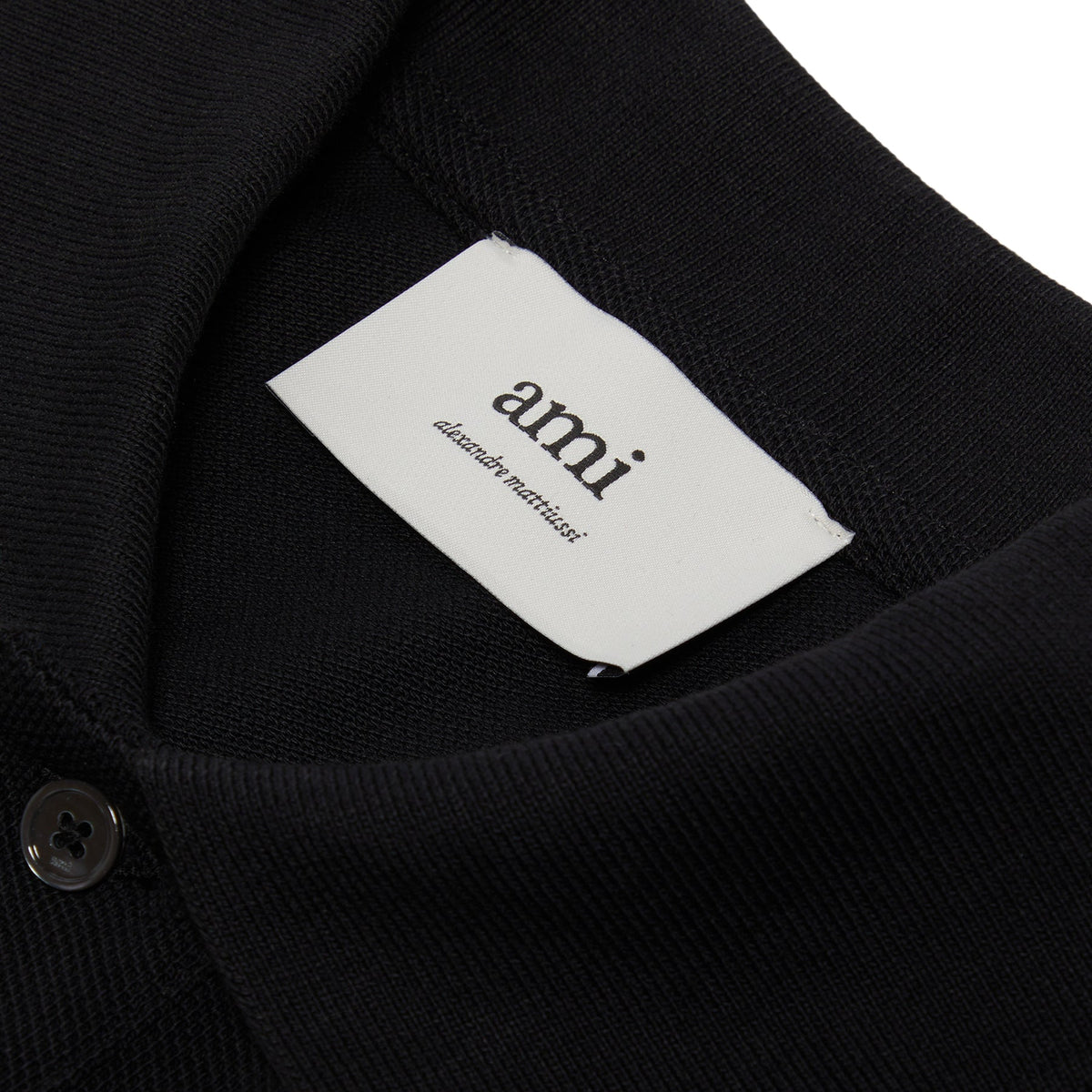 AMI Paris ADC Polo Shirt (Black)