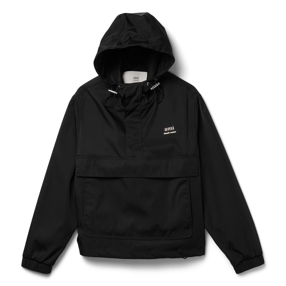 AMI Paris Hooded Windbreaker (BLACK)