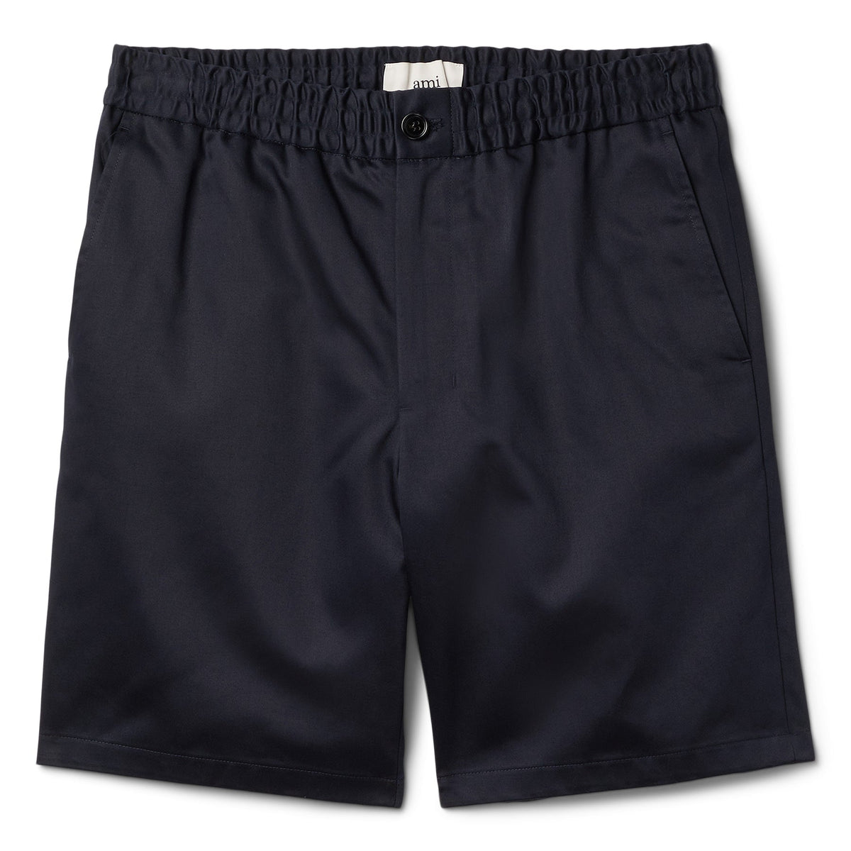 AMI Paris Elasticated Waist Shorts (Navy Blue)