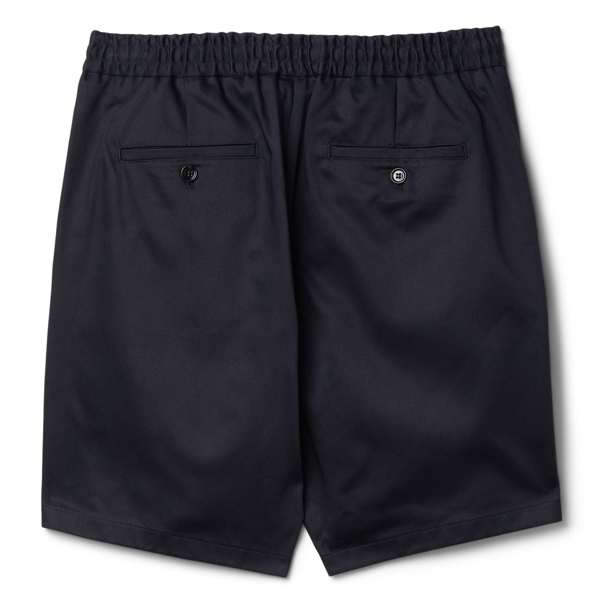 AMI Paris Elasticated Waist Shorts (Navy Blue)