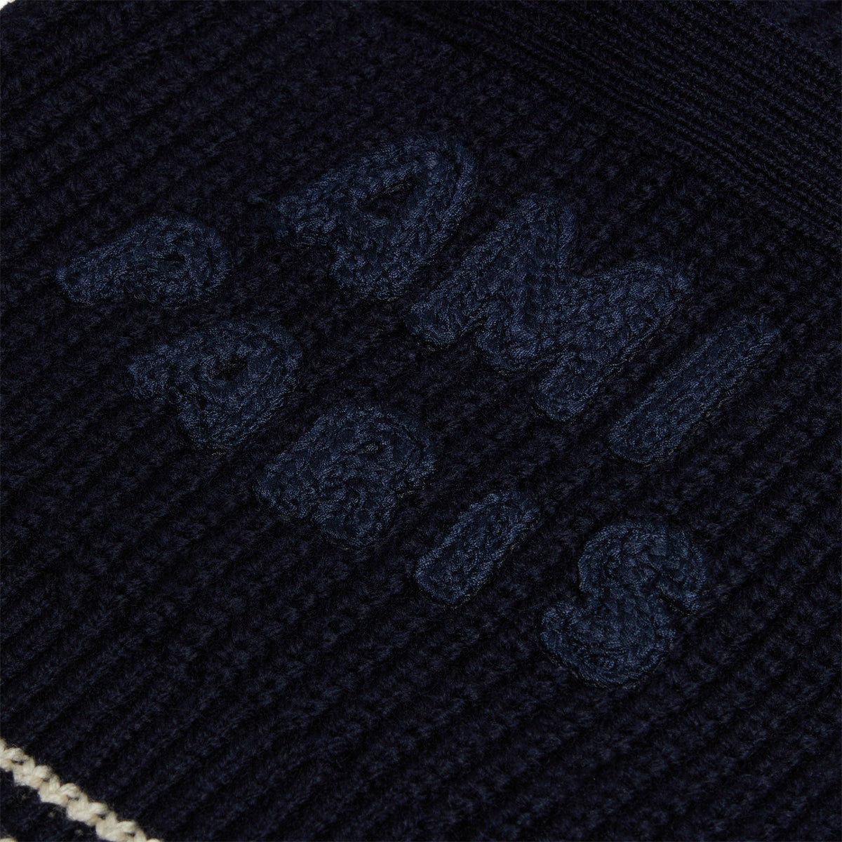 AMI Paris Ribbed Cardigan (Navy blue)
