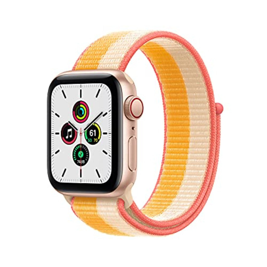 Apple Watch SE (GPS + CEL - 40mm) Gold Aluminum Maize White Sport Loop - MKQP3LL/A