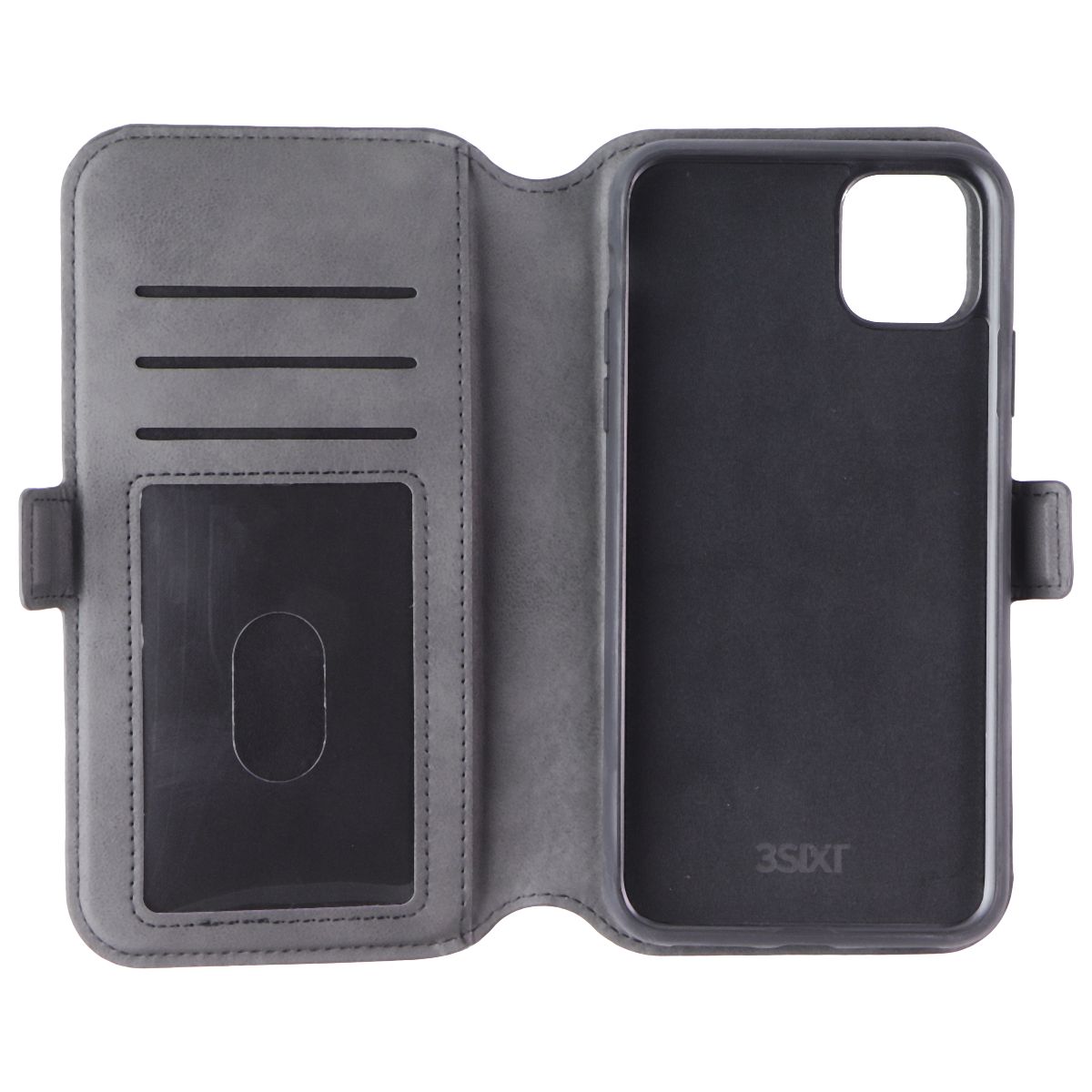 3SIXT NeoWallet Series Folio Case for Apple iPhone 11 Pro Max - Black - New