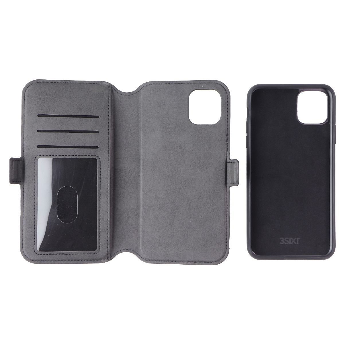 3SIXT NeoWallet Series Folio Case for Apple iPhone 11 Pro Max - Black - New