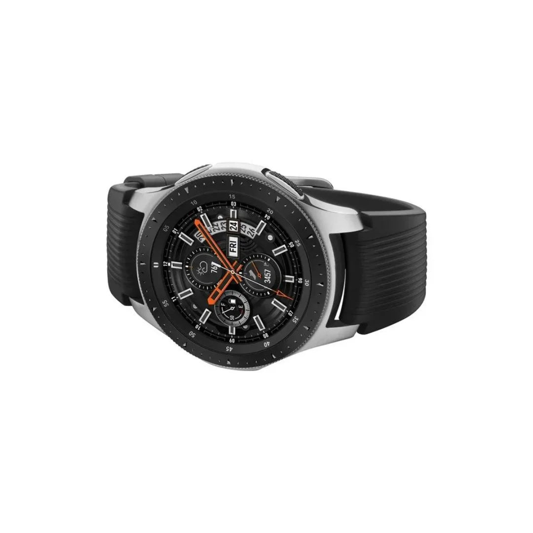 Unlocked - Samsung Galaxy Watch 46mm Stainless Steel - Silver - SM-R805UZSAXAR