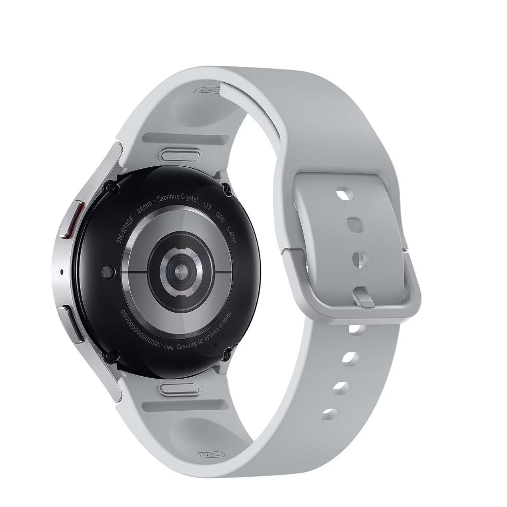 Samsung Galaxy Watch 6 44mm LTE - Silver Aluminum with Silver Sports Band - SM-R945UZSAXAA