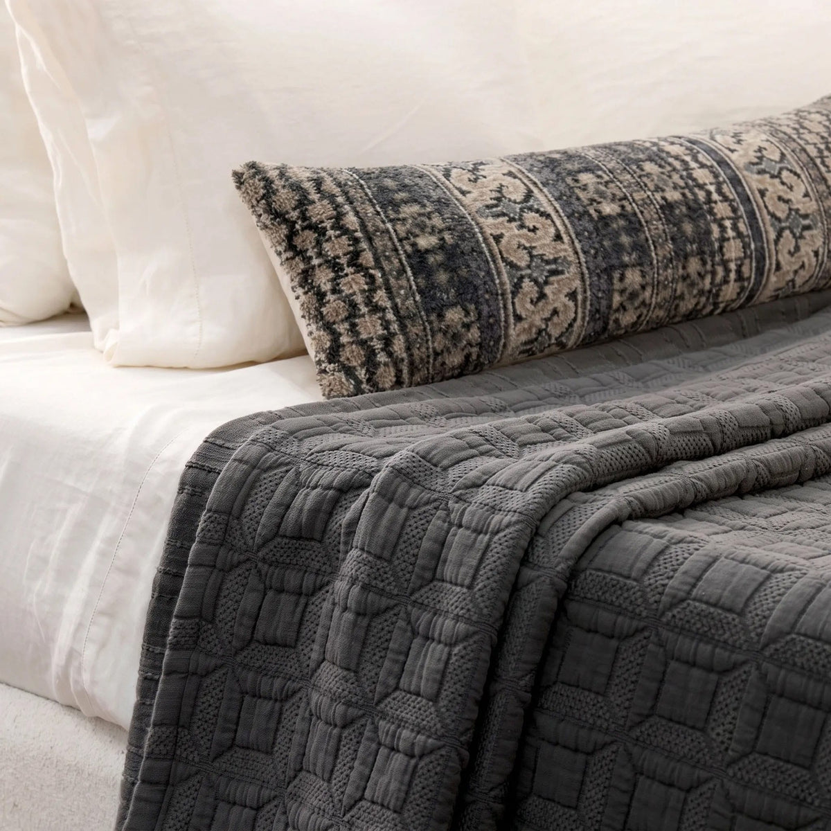 Calista Hand-Knotted Lumbar Pillow