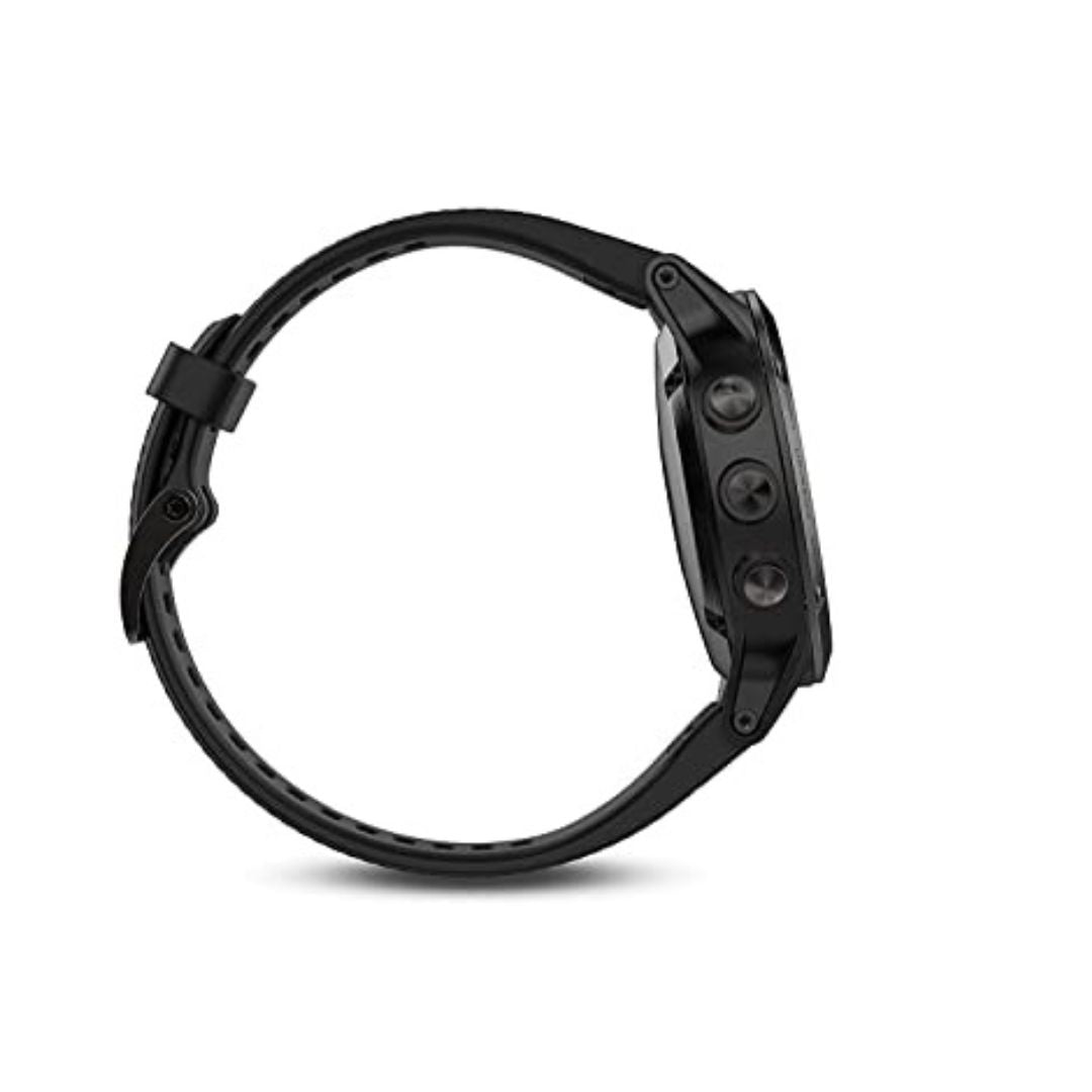 Garmin fēnix 5 Sapphire Smartwatch 47mm Fiber-Reinforced Polymer - Black w/ Black Band - 010-01688-10