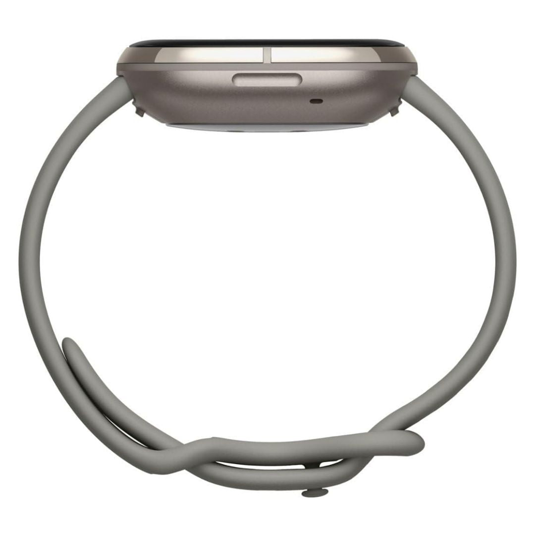 Fitbit Sense – Advanced Health Smartwatch – Silver with Sage Grey Band – FB512SRSG