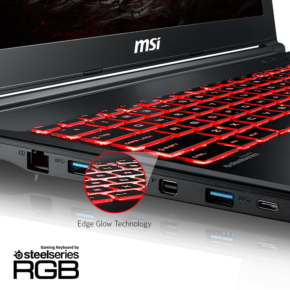 MSI GL62M 7REX-1896US 15.6" FHD- i7-7700HQ,  GTX 1050Ti, 8GB RAM, 128GB SSD + 1TB Hard Drive