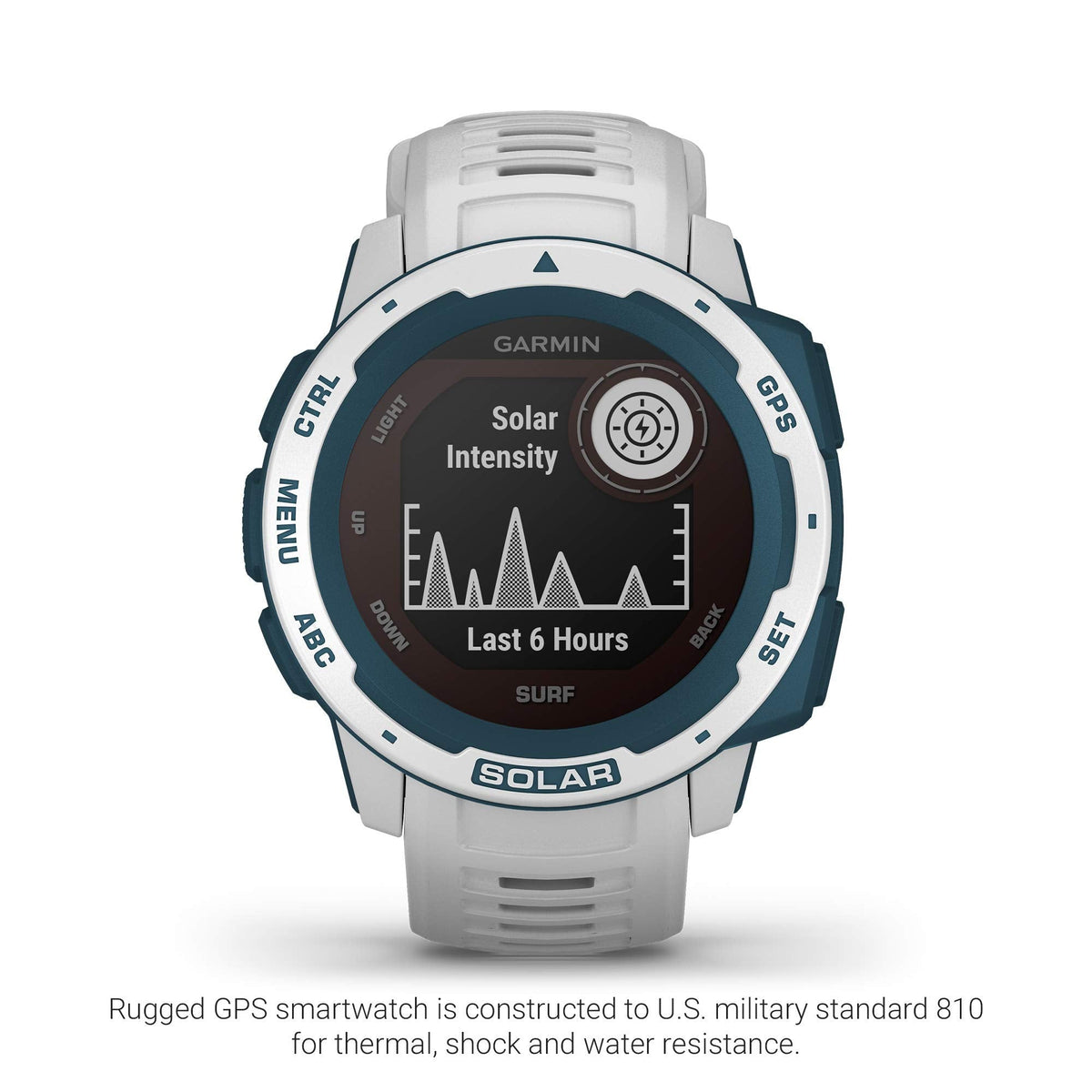 Garmin Instinct Solar Surf Edition GPS Smartwatch (Cloudbreak) - 010-02293-18