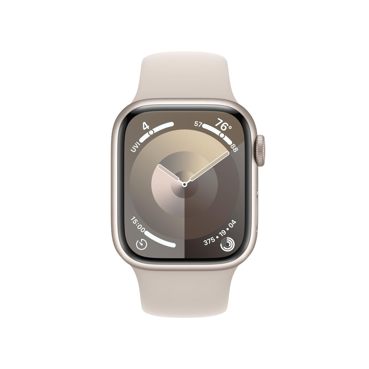 Apple Watch Series 9 (GPS + Cellular) 41mm Aluminum Case with Starlight Sport Band - M/L - Starlight - MRHP3LL/A