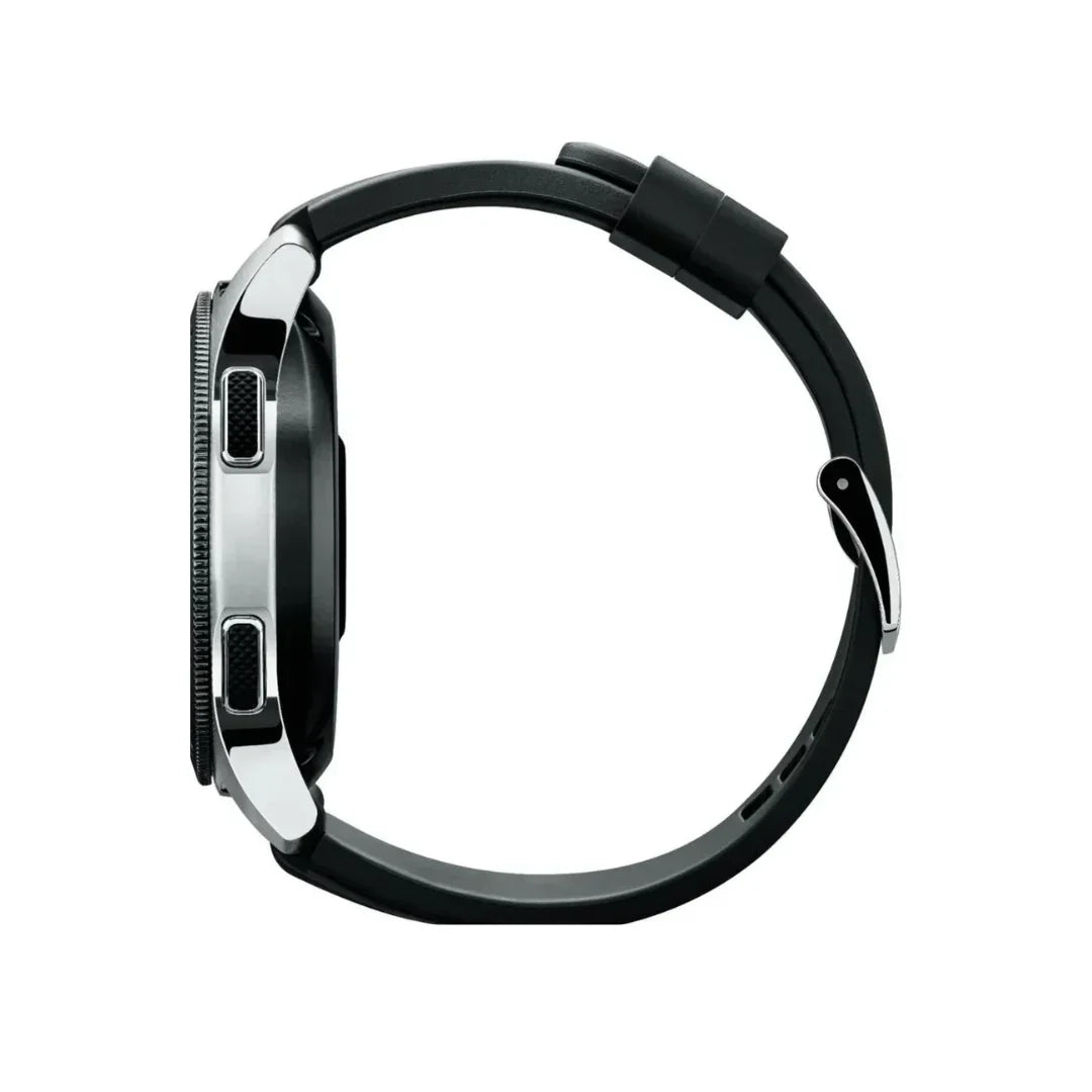 Unlocked - Samsung Galaxy Watch 46mm Stainless Steel - Silver - SM-R805UZSAXAR