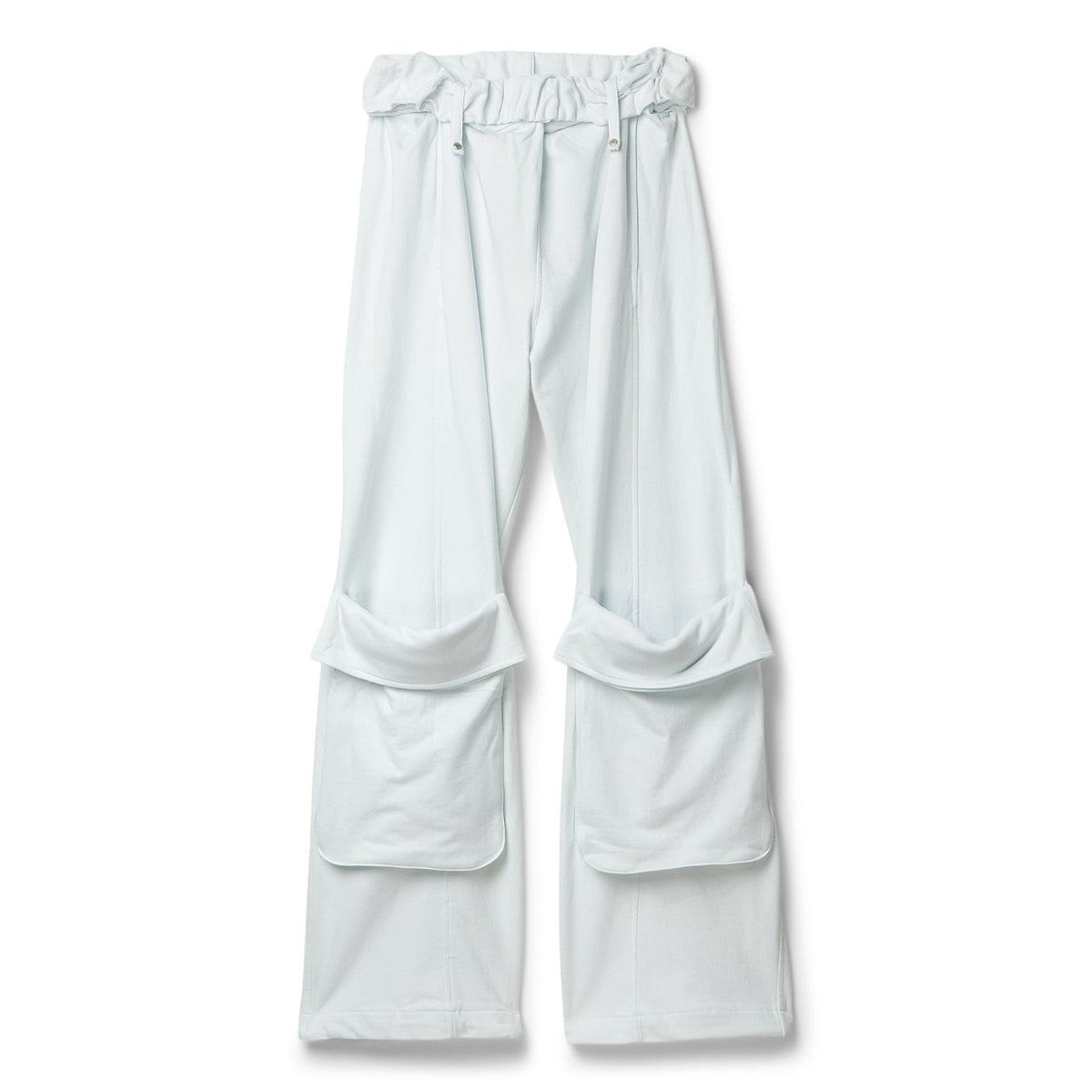 OPEN YY Rolled Waist Sweat Cargo Pants (Minty White)
