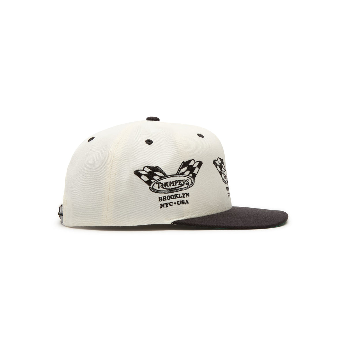 THUMPERS NYC Checked Flag 2 Tone Cap (Natural)